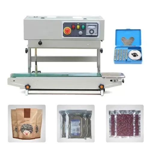 Plastic Automatische Sluitmachine FR-770 Sluitmachine Elektrische Druk Handmatige Voedsel Thermische Sealer 800W 24 m/min