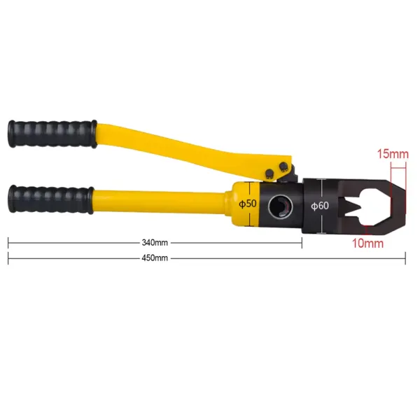 Hydraulische moersnijder-separator, handmatige schroefseparator, met kleine snijkop, moersnijder-assortiment M8-M14, M16-24
