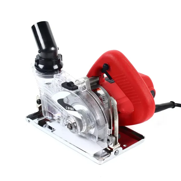 1800 W 18000 rpm Elektrische Muur Groover Machine Stofvrij 125mm Muur Groover voor Steen Marmer Beton Hout