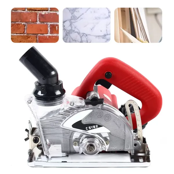 1800 W 18000 rpm Elektrische Muur Groover Machine Stofvrij 125mm Muur Groover voor Steen Marmer Beton Hout