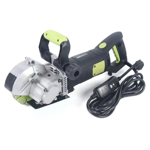 Wandgleuffrees 2700 W 6 diamantschijven 133 mm Granit Scanalature | met Wall Chaser-stofzuiger