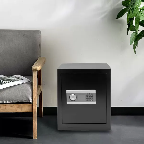 Elektronische sleutelschakelaar van 45 liter - Afneembare dubbele scheidingswand met batterij - Kleine kluis van 45 cm hoog Elektronische sleutelschakelaar van 45 liter - Afneembare dubbele scheidingswand met batterij - Kleine kluis van 45 cm hoog