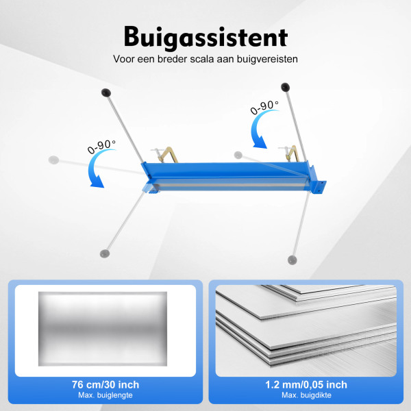 Kantbank vouwbank 760 mm 90° versterkte draaibare buigmachine stalen buigmachine Kantbank vouwbank 760 mm 90° versterkte draaibare buigmachine stalen buigmachine