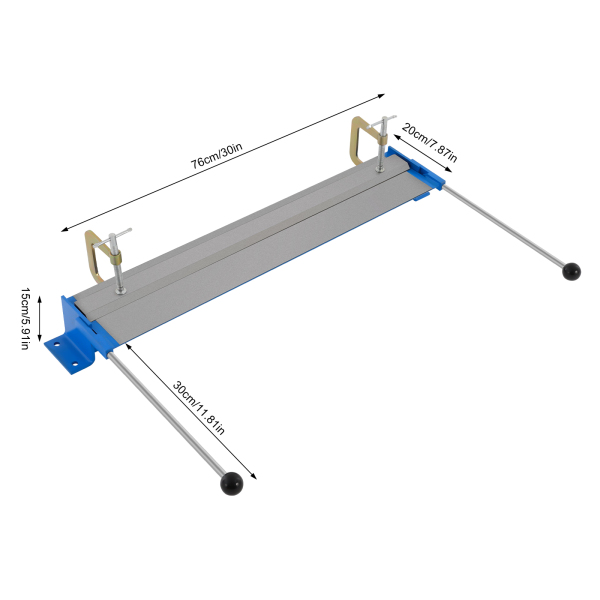Kantbank vouwbank 760 mm 90° versterkte draaibare buigmachine stalen buigmachine