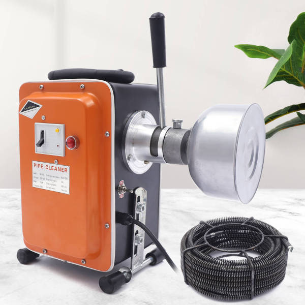 Afvoerreiniger - Reinigingsspiraal - 20 mm - 150 mm - Voor leidingreiniging - 750 W