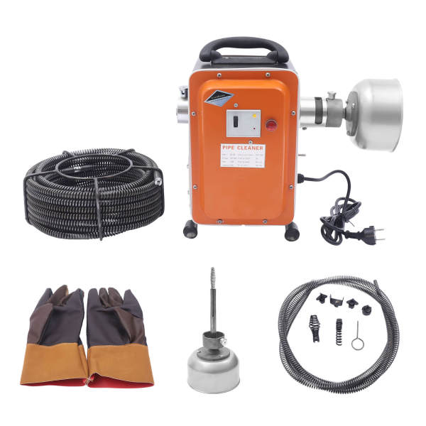 Afvoerreiniger - Reinigingsspiraal - 20 mm - 150 mm - Voor leidingreiniging - 750 W Afvoerreiniger - Reinigingsspiraal - 20 mm - 150 mm - Voor leidingreiniging - 750 W