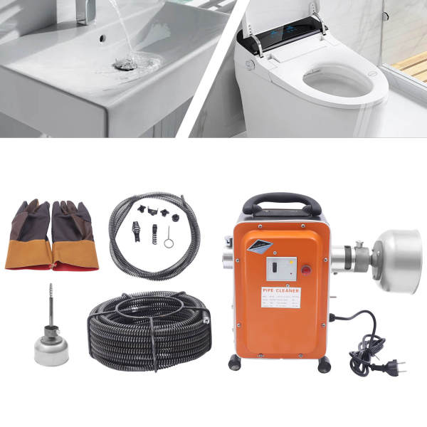 Afvoerreiniger - Reinigingsspiraal - 20 mm - 150 mm - Voor leidingreiniging - 750 W Afvoerreiniger - Reinigingsspiraal - 20 mm - 150 mm - Voor leidingreiniging - 750 W