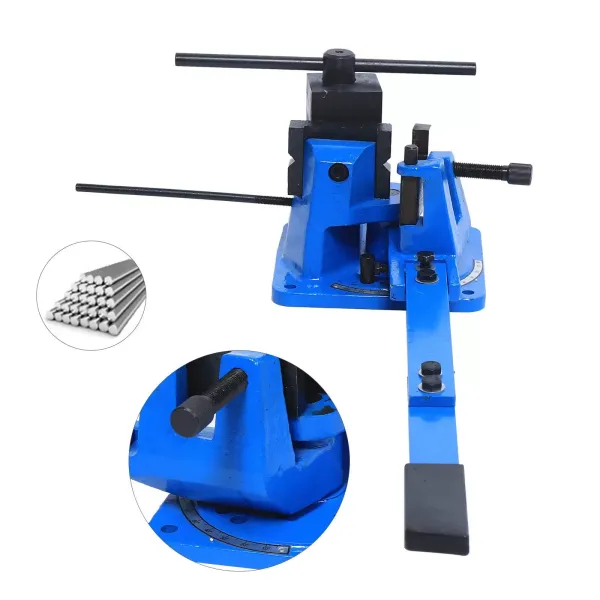 Metalen buigmachine voor lintstaalband, platstaal, rondstaal en hoekstaal, handmatige buigmachine max. 120° Metalen buigmachine voor lintstaalband, platstaal, rondstaal en hoekstaal, handmatige buigmachine max. 120°