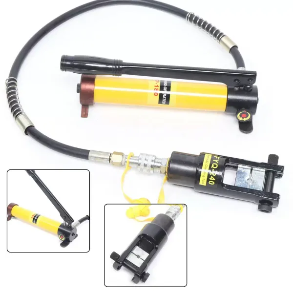 12T Hydraulische Krimptang - Krimpbekken - Krimptang - 180° Krimptang - Rotatie 16-240 mm² 12T Hydraulische Krimptang - Krimpbekken - Krimptang - 180° Krimptang - Rotatie 16-240 mm²