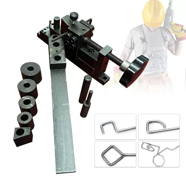 Handmatige pijpenbuiger voor staaldraad met een diameter van 6 mm en ijzeren stukken van 10-20 mm dik