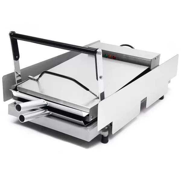 Commerciële elektrische hamburgermaker van 2000 W, roestvrij staal, 50-300 °C, voor hamburgers, spek, broodjes en eieren