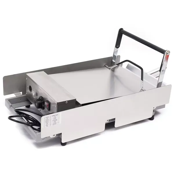 Commerciële elektrische hamburgermaker van 2000 W, roestvrij staal, 50-300 °C, voor hamburgers, spek, broodjes en eieren