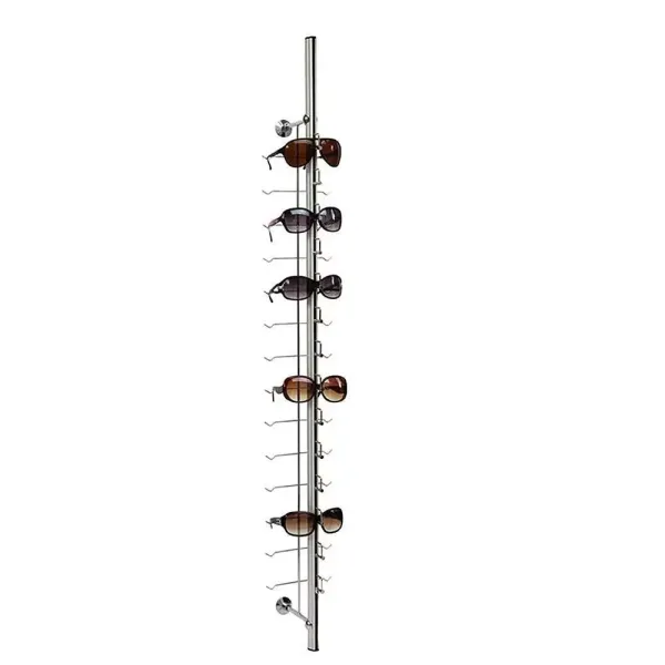10-pack aluminium brilhouders voor zonnebrillen - opslag en display (14 paar zonder slot)