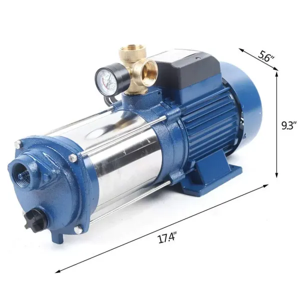 Centrifugaalpomp 1800 W Tuinpomp met motorbeveiligingsschakelaar 2850 tpm.
