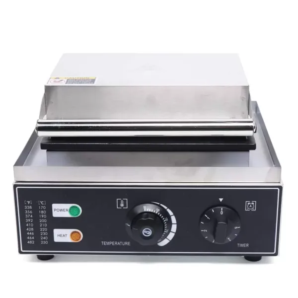 Set van 5 hotdogwafels 1500 W met teflon-antiaanbaklaag 14 x 4 cm Set van 5 hotdogwafels 1500 W met teflon-antiaanbaklaag 14 x 4 cm