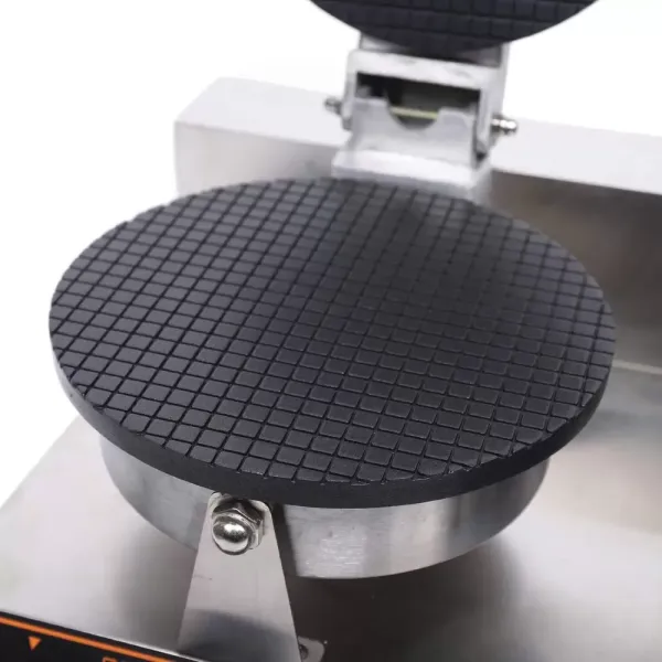 Kegelijzer met 1200 W, wafelijzer, hoorntjesmaker, ijshoorntjesmaker, 180° rotatie, antiaanbaklaag Kegelijzer met 1200 W, wafelijzer, hoorntjesmaker, ijshoorntjesmaker, 180° rotatie, antiaanbaklaag