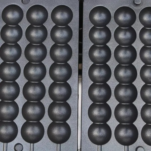 Commercieel bellenwafelijzer - 1500 W - voor 21 minikeukens - antiaanbakplaten - instelbare temperatuur met timer