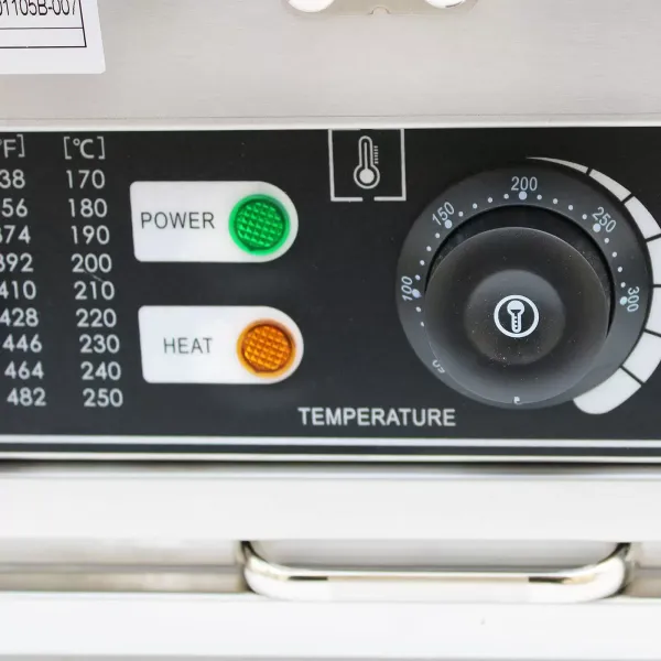 Commercieel bellenwafelijzer - 1500 W - voor 21 minikeukens - antiaanbakplaten - instelbare temperatuur met timer Commercieel bellenwafelijzer - 1500 W - voor 21 minikeukens - antiaanbakplaten - instelbare temperatuur met timer