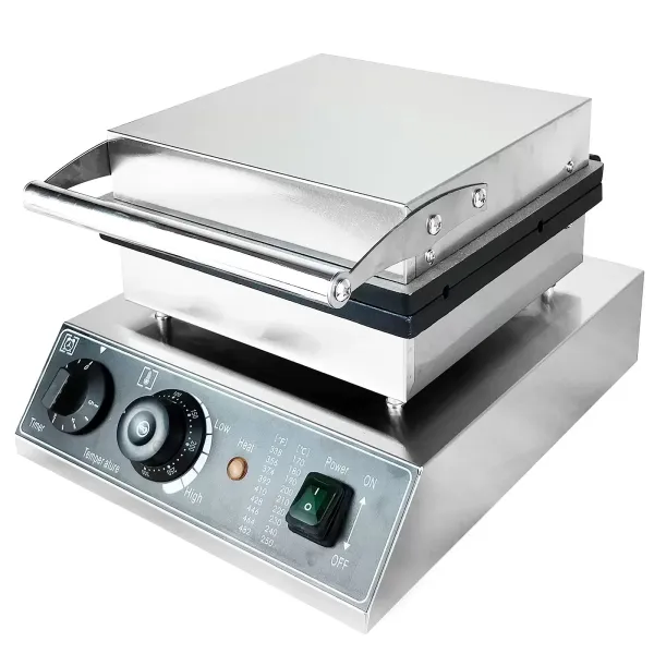 Commerciële elektrische wafelijzer, antiaanbaklaag met tarwehandvat - 1,7 kW