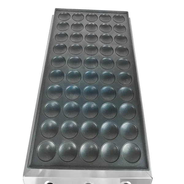 Aluminium wafelpan met antiaanbaklaag en tefloncoating 25/50 gaten voor zoetwaren en desserts 4,5 cm