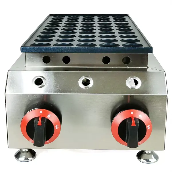 Aluminium wafelpan met antiaanbaklaag en tefloncoating 25/50 gaten voor zoetwaren en desserts 4,5 cm
