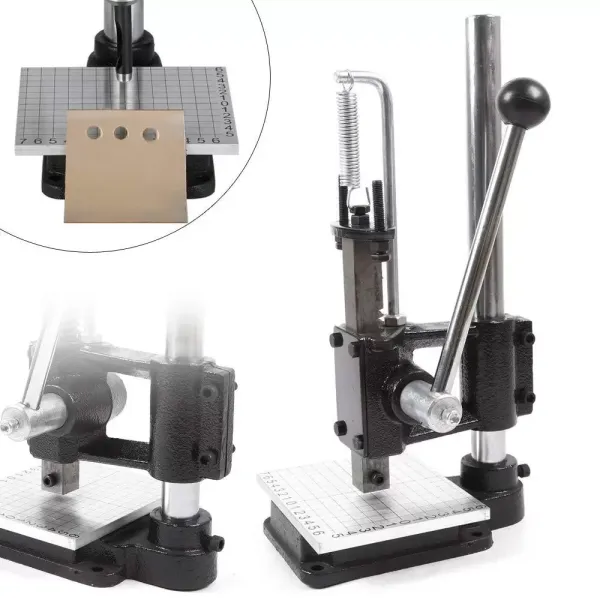 Lederen perforator, perforatormachine, oogjepersset, ponsen, doe-het-zelf lederen ponsmachine