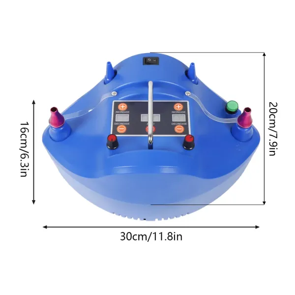 1200W elektrische ballonpomp, balloninflator, draagbare inflator, voor feest, bruiloft, verjaardag, reclame en festivaldecoratie