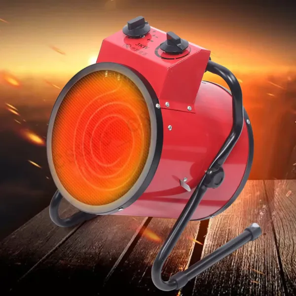 Industriële luchtverhitter 3 kW - 3000 W - 220-240 V - Elektrische verwarming - Industriële verwarming