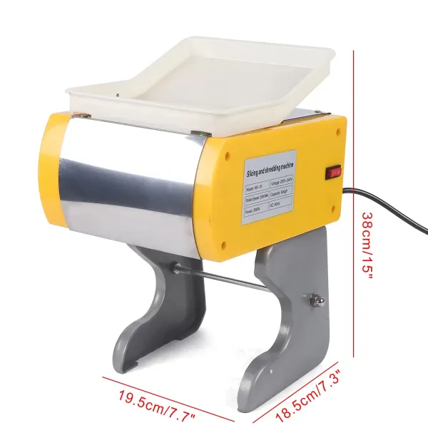 Universele snijmachine van 300 W - elektrische snijmachine van 50 kg/u - voor plakjes groenten en vlees Universele snijmachine van 300 W - elektrische snijmachine van 50 kg/u - voor plakjes groenten en vlees