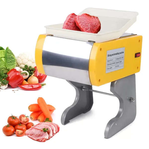 Universele snijmachine van 300 W - elektrische snijmachine van 50 kg/u - voor plakjes groenten en vlees