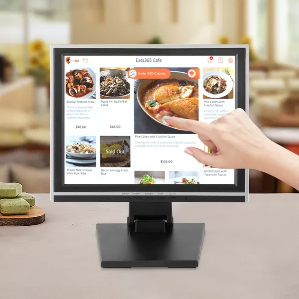 Touchscreen met ondersteuning voor PC POS kassasysteem 15 "1024*768 LCD-scherm Kassier Restaurant Bar Café Winkel Touchscreen met ondersteuning voor PC POS kassasysteem 15 "1024*768 LCD-scherm Kassier Restaurant Bar Café Winkel