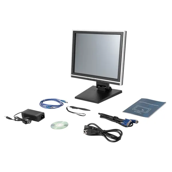 Touchscreen met ondersteuning voor PC POS kassasysteem 15 "1024*768 LCD-scherm Kassier Restaurant Bar Café Winkel Touchscreen met ondersteuning voor PC POS kassasysteem 15 "1024*768 LCD-scherm Kassier Restaurant Bar Café Winkel