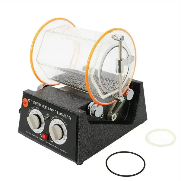 Polijstmachine met trommel van 5 kg, kogelmolen, polijsten van sieraden, polijsten van sieraden, roterende tuimelaar