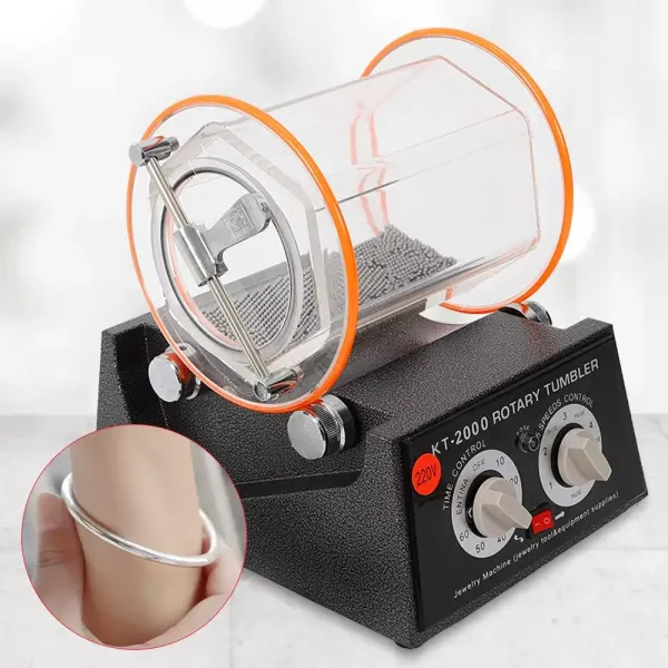Polijstmachine met trommel van 5 kg, kogelmolen, polijsten van sieraden, polijsten van sieraden, roterende tuimelaar