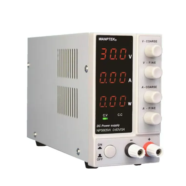 Instelbare schakelende geregelde gelijkstroomvoeding, geregelde gelijkstroomvoeding van 300 W, voor laboratoria, productielijntests en onderhoud van elektrische apparatuur