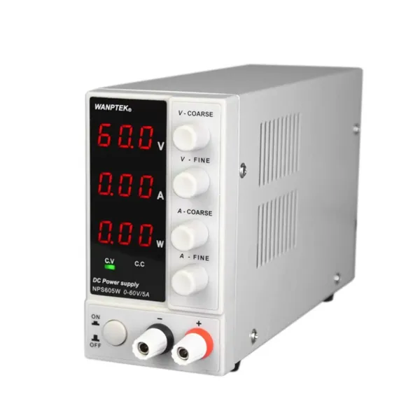 Instelbare schakelende geregelde gelijkstroomvoeding, geregelde gelijkstroomvoeding van 300 W, voor laboratoria, productielijntests en onderhoud van elektrische apparatuur