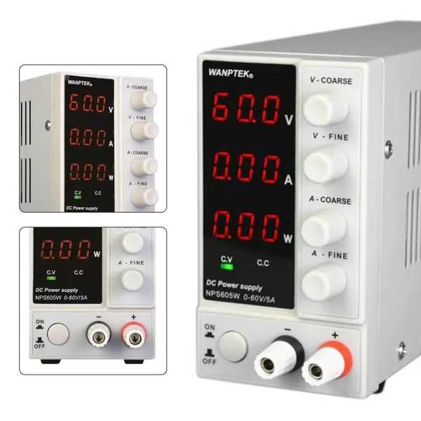 Instelbare schakelende geregelde gelijkstroomvoeding, geregelde gelijkstroomvoeding van 300 W, voor laboratoria, productielijntests en onderhoud van elektrische apparatuur Instelbare schakelende geregelde gelijkstroomvoeding, geregelde gelijkstroomvoeding van 300 W, voor laboratoria, productielijntests en onderhoud van elektrische apparatuur