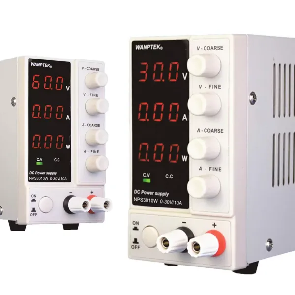 Schakelende voeding 30 V DC, 10 A Instelbare stroombron, 220 V DC