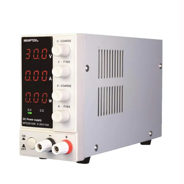 Schakelende voeding 30 V DC, 10 A Instelbare stroombron, 220 V DC