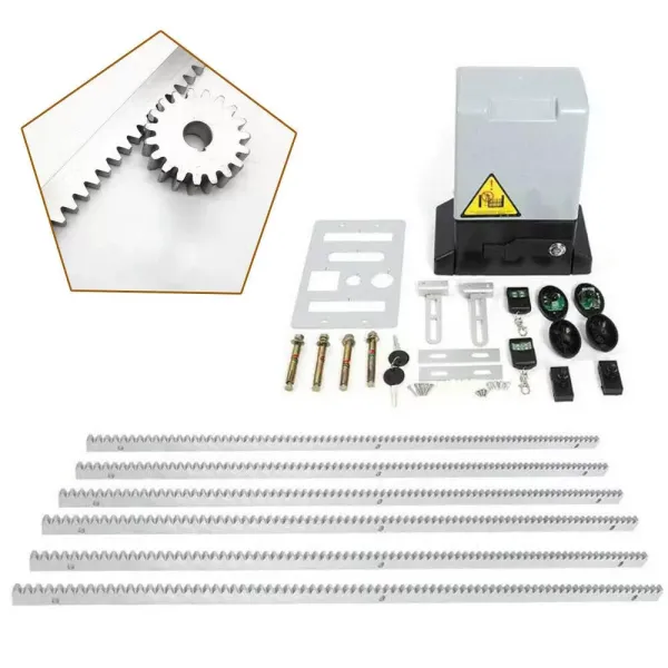 CNCEST 230V 750W 1800KG schuifdeurmotor elektrische garagedeur + 2 afstandsbedieningen