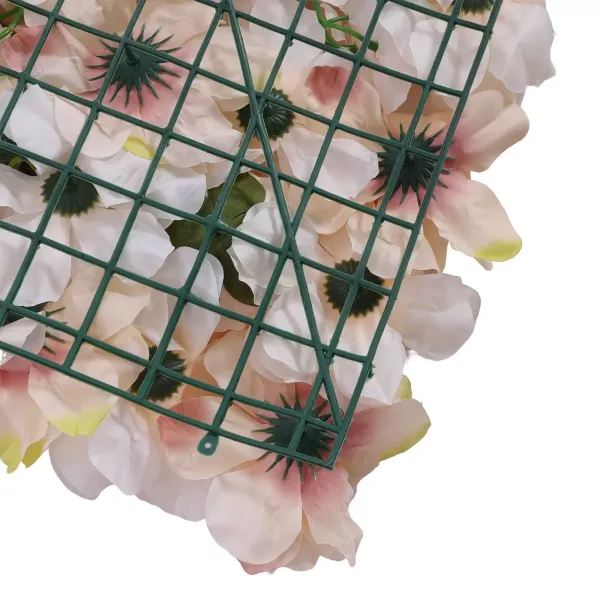 Bloemenwandpaneel Bloemenachtergrond - 6-delig geelroze bloemenwanddecoratie, 24" x 16" zijden rozenmuur, kunstmatige bloemenmuur achtergrondpaneel Bloemenwandpaneel Bloemenachtergrond - 6-delig geelroze bloemenwanddecoratie, 24" x 16" zijden rozenmuur, kunstmatige bloemenmuur achtergrondpaneel