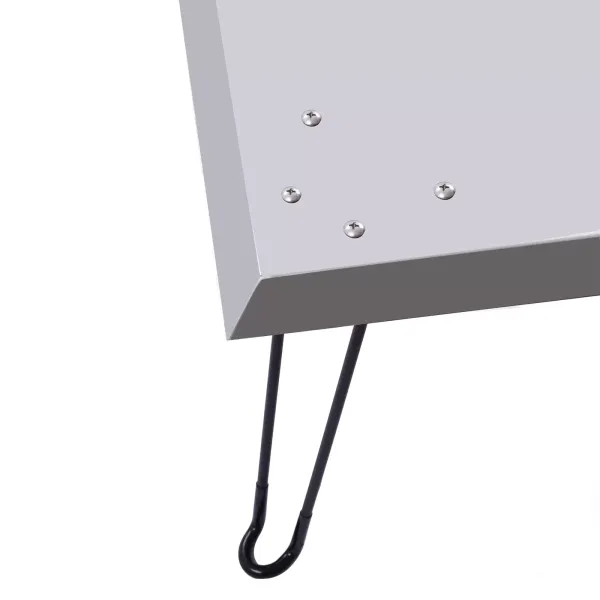 Hitteschild voor buitenvuurplaats, hitte naar beneden en naar buiten, roestvrij staal, met handvat Hitteschild voor buitenvuurplaats, hitte naar beneden en naar buiten, roestvrij staal, met handvat