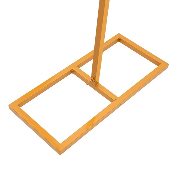 Bruiloftsboog voor deur, smeedijzeren achtergrond, decoratieve rekwisieten, 3x3m vierkante bloemboog, boogstandaard, voor tuin, goud