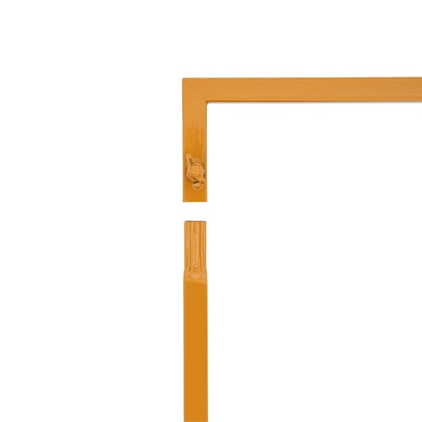 Bruiloftsboog voor deur, smeedijzeren achtergrond, decoratieve rekwisieten, 3x3m vierkante bloemboog, boogstandaard, voor tuin, goud