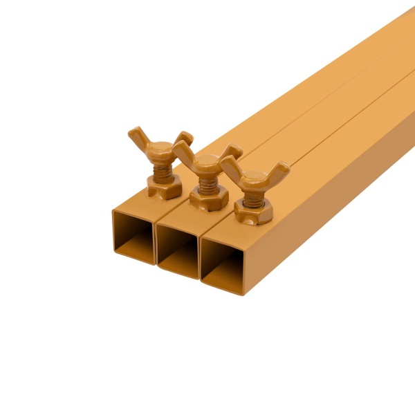 Bruiloftsboog voor deur, smeedijzeren achtergrond, decoratieve rekwisieten, 3x3m vierkante bloemboog, boogstandaard, voor tuin, goud