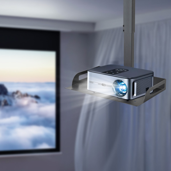 Universele projectorstandaard, in hoogte verstelbaar, 34-56 cm, ladegrootte: 35*22 cm, draagvermogen: 14 kg, zwart