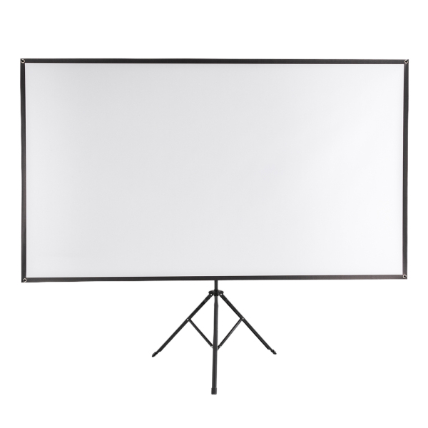 Projectiescherm met statief, draagbaar projectiescherm, 80 inch, 16:9, 4K HD-projectiescherm