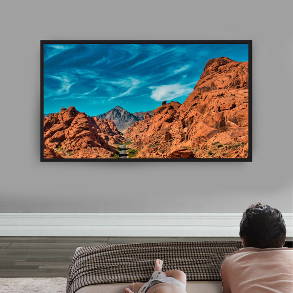 Groot projectiescherm 110 inch projector 16:9 projector aluminiumlegering frame groot oppervlak voor buitenvideoprojectoren thuis