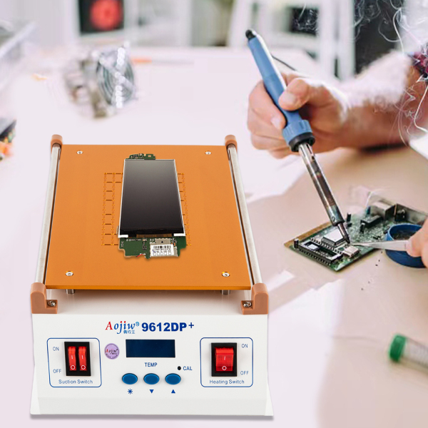 2 in 1 LCD-schermreparatiemachine Vacuüm 14-inch glazen verwarmingsplaat Touchscreen-separatorplatform