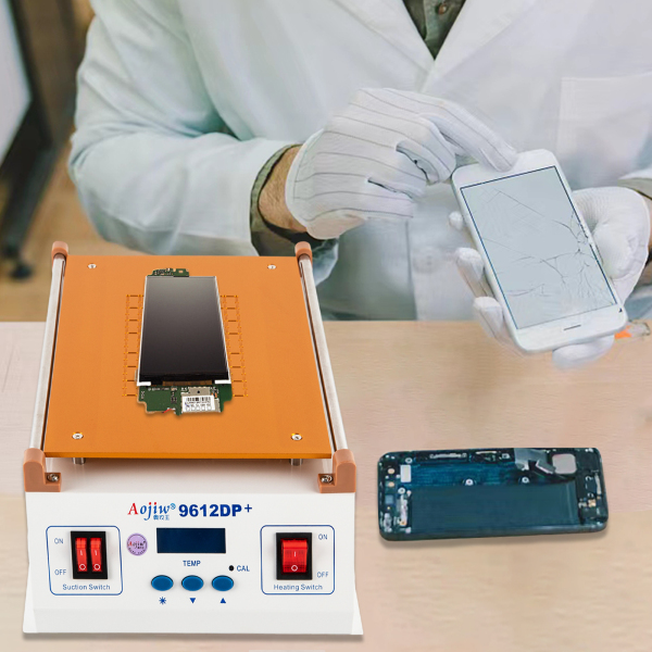 2 in 1 LCD-schermreparatiemachine Vacuüm 14-inch glazen verwarmingsplaat Touchscreen-separatorplatform